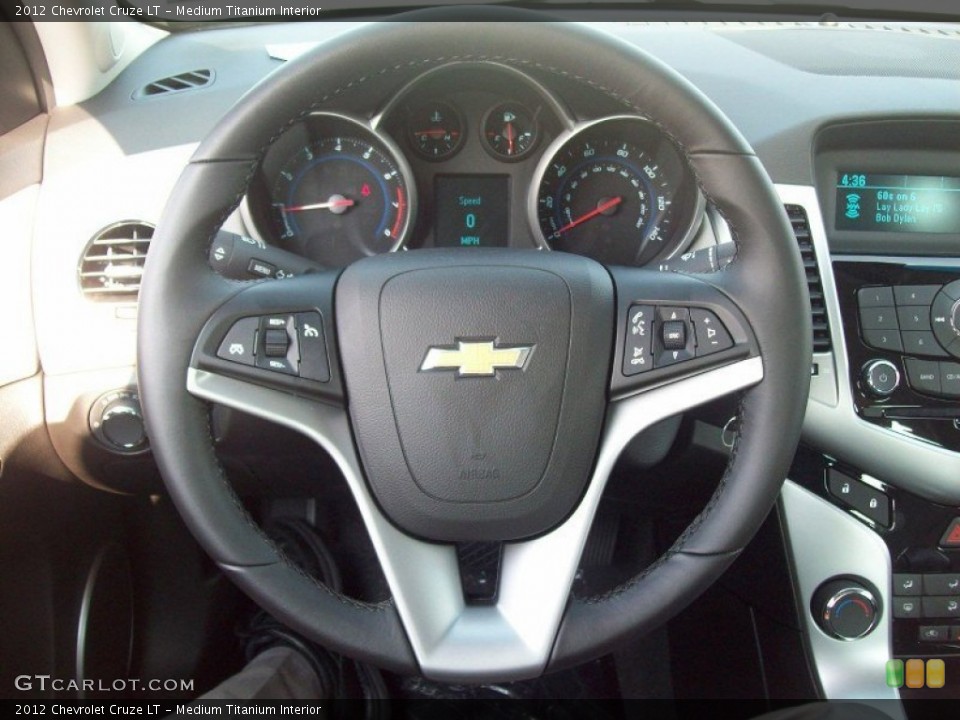 Medium Titanium Interior Steering Wheel for the 2012 Chevrolet Cruze LT #53376134