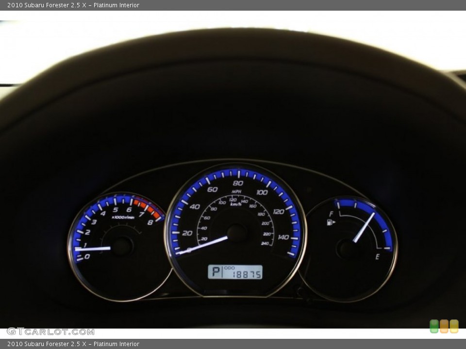 Platinum Interior Gauges for the 2010 Subaru Forester 2.5 X #53376608