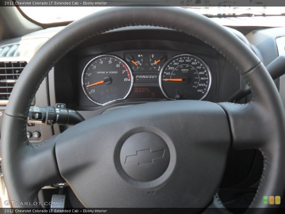 Ebony Interior Steering Wheel for the 2012 Chevrolet Colorado LT Extended Cab #53380574
