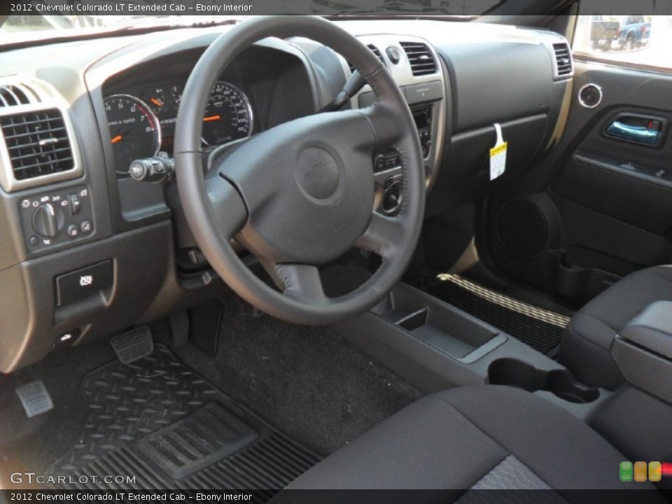 Ebony Interior Prime Interior for the 2012 Chevrolet Colorado LT Extended Cab #53380766