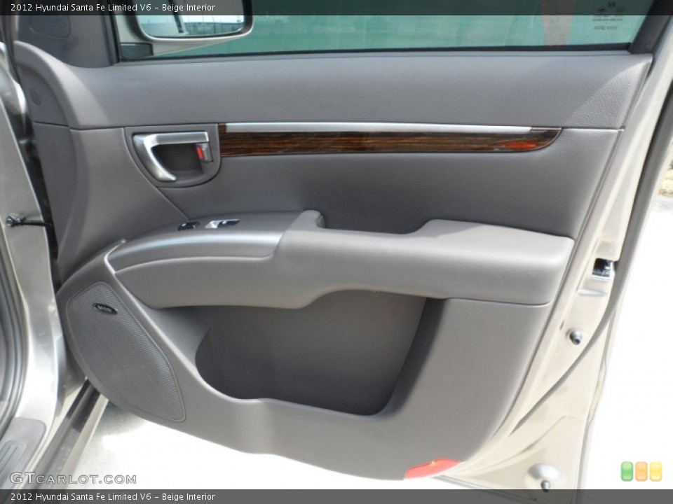 Beige Interior Door Panel for the 2012 Hyundai Santa Fe Limited V6 #53381858