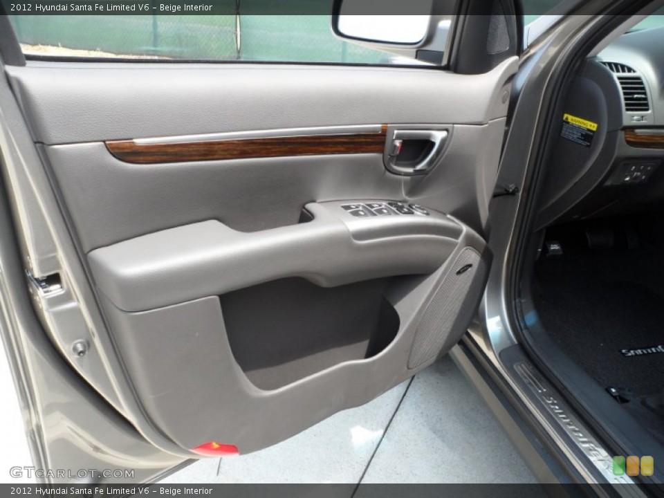 Beige Interior Door Panel for the 2012 Hyundai Santa Fe Limited V6 #53381993