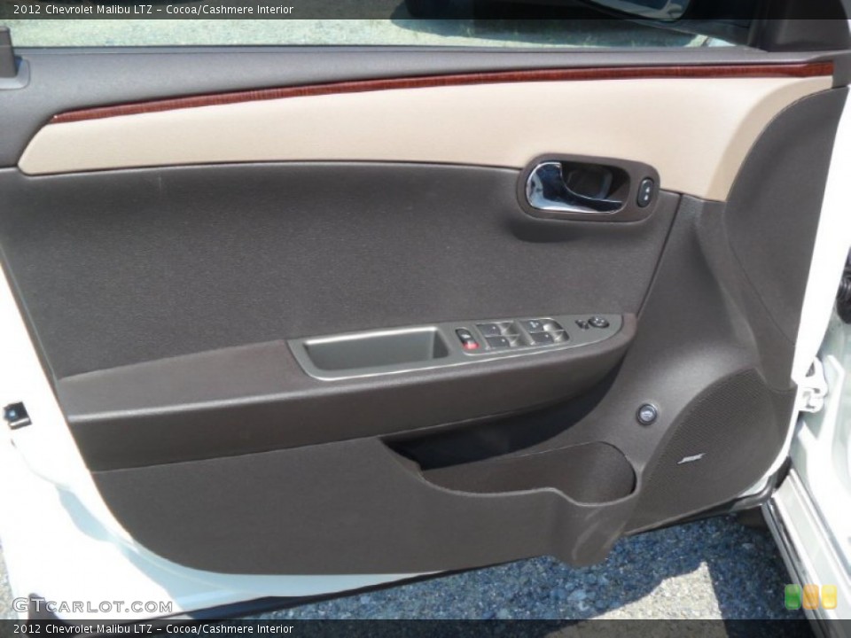 Cocoa/Cashmere Interior Door Panel for the 2012 Chevrolet Malibu LTZ #53382824