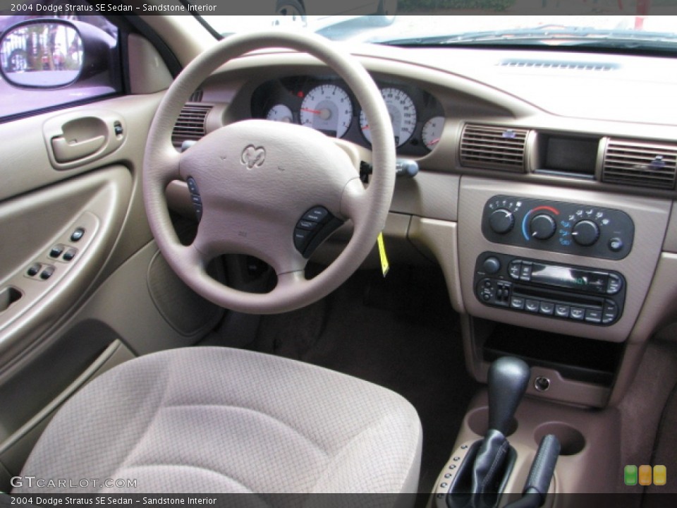 Sandstone Interior Dashboard for the 2004 Dodge Stratus SE Sedan #53383247