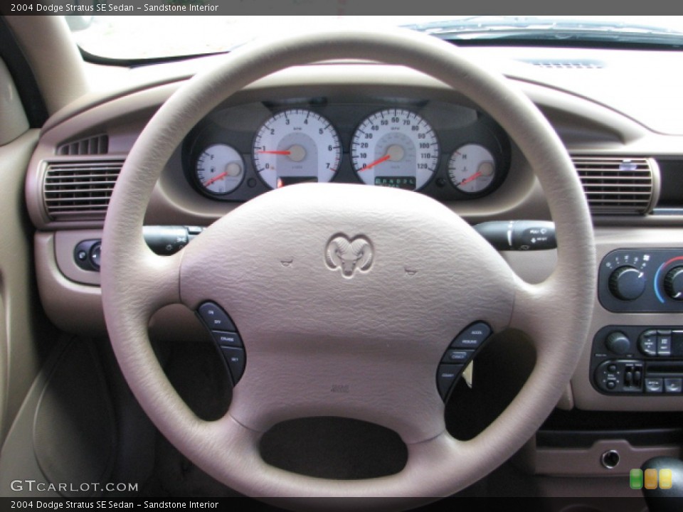 Sandstone Interior Steering Wheel for the 2004 Dodge Stratus SE Sedan #53383271