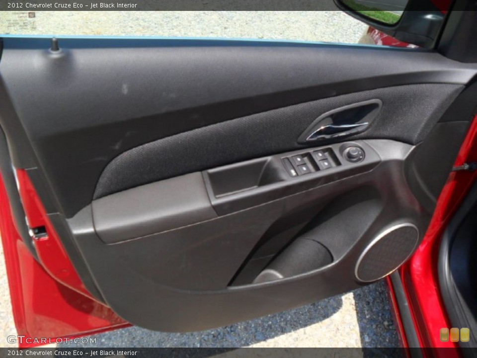 Jet Black Interior Door Panel for the 2012 Chevrolet Cruze Eco #53383574