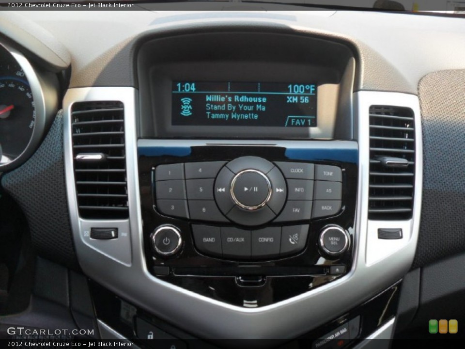 Jet Black Interior Controls for the 2012 Chevrolet Cruze Eco #53383601