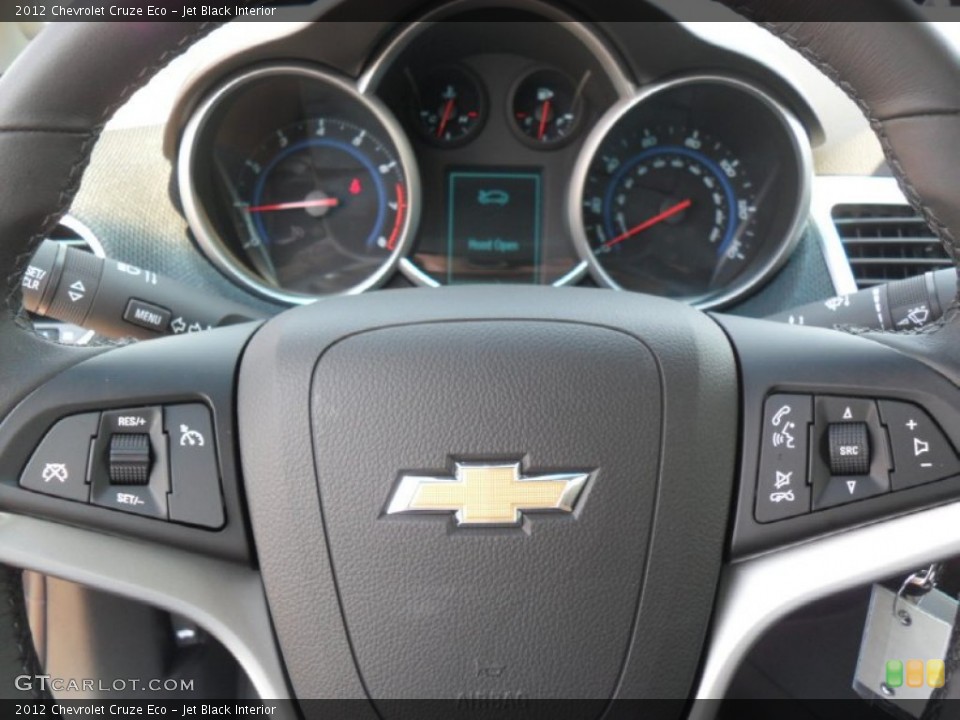 Jet Black Interior Controls for the 2012 Chevrolet Cruze Eco #53383616