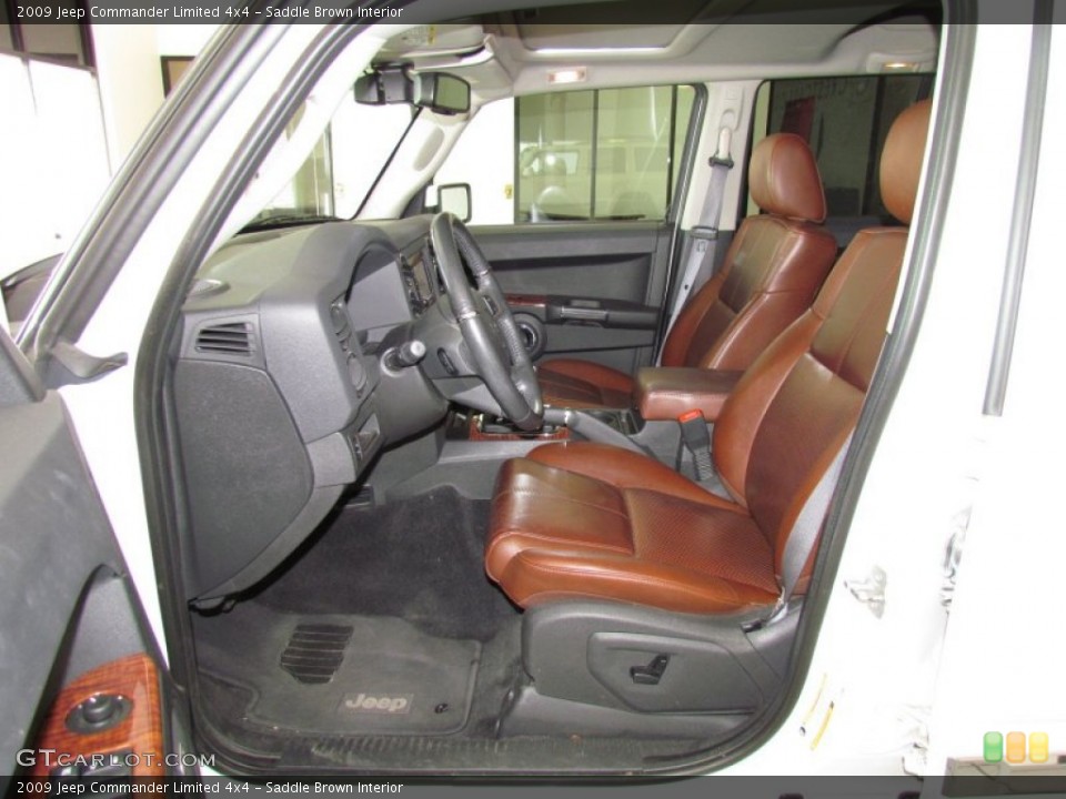 Saddle Brown Interior Photo for the 2009 Jeep Commander Limited 4x4 #53384841