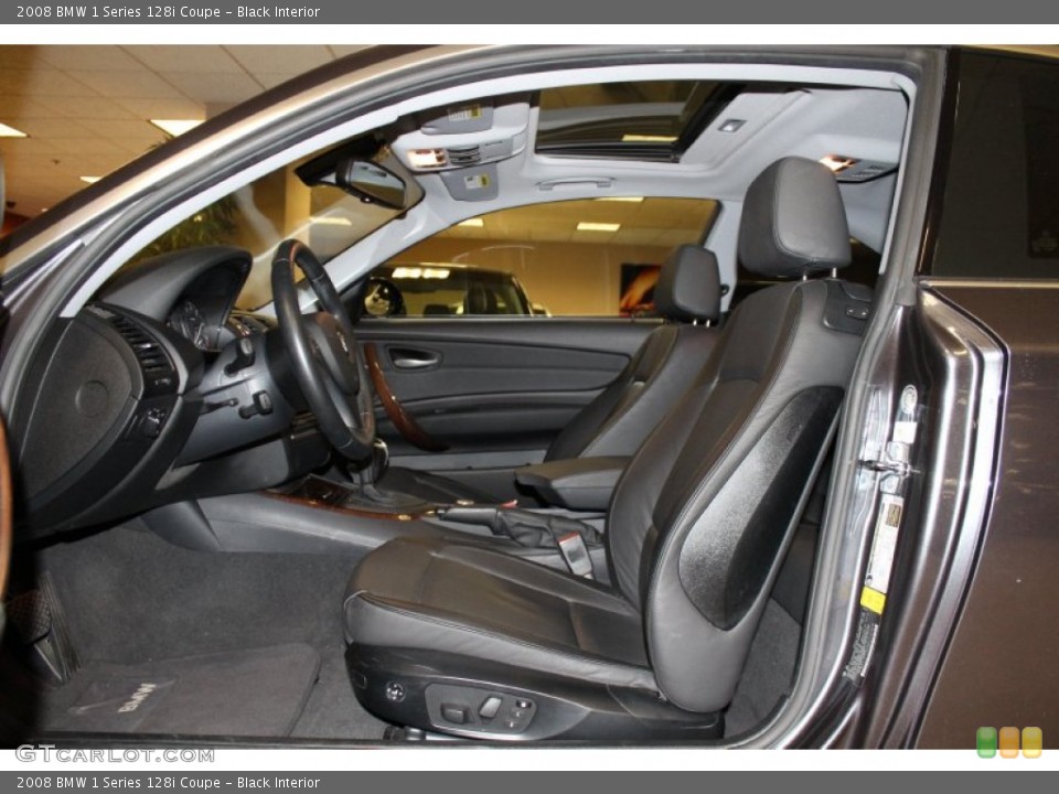 Black Interior Photo for the 2008 BMW 1 Series 128i Coupe #53388989