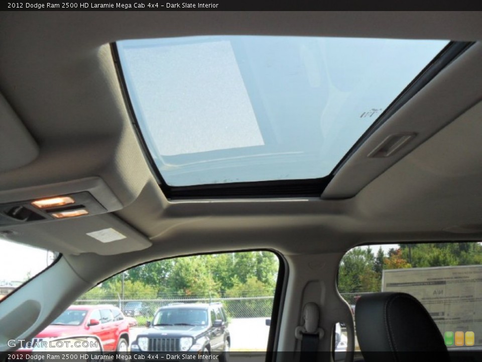 Dark Slate Interior Sunroof for the 2012 Dodge Ram 2500 HD Laramie Mega Cab 4x4 #53389016