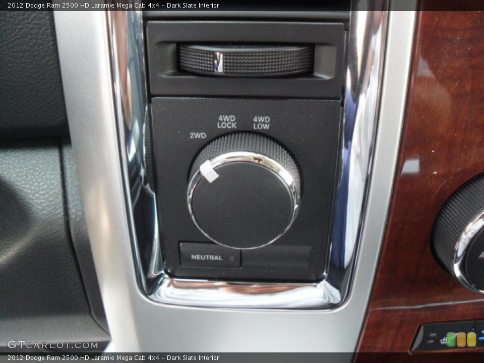 Dark Slate Interior Controls for the 2012 Dodge Ram 2500 HD Laramie Mega Cab 4x4 #53389064