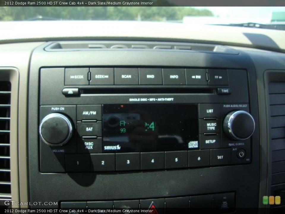 Dark Slate/Medium Graystone Interior Audio System for the 2012 Dodge Ram 2500 HD ST Crew Cab 4x4 #53389148