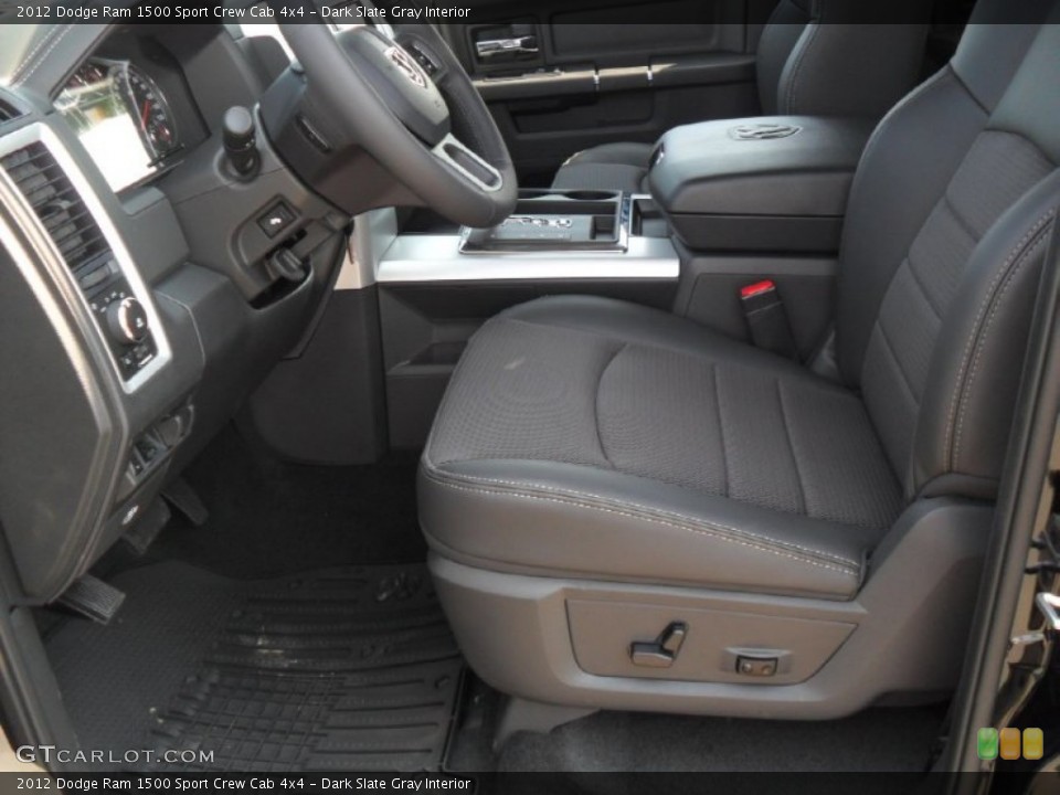 Dark Slate Gray Interior Photo for the 2012 Dodge Ram 1500 Sport Crew Cab 4x4 #53389395