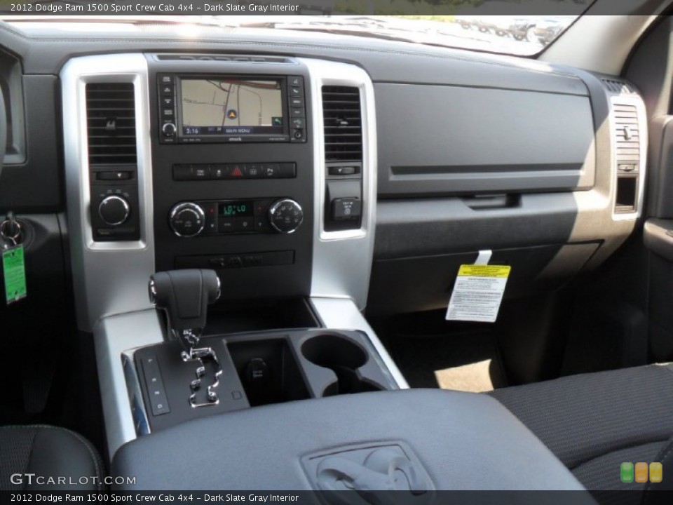 Dark Slate Gray Interior Dashboard for the 2012 Dodge Ram 1500 Sport Crew Cab 4x4 #53389532