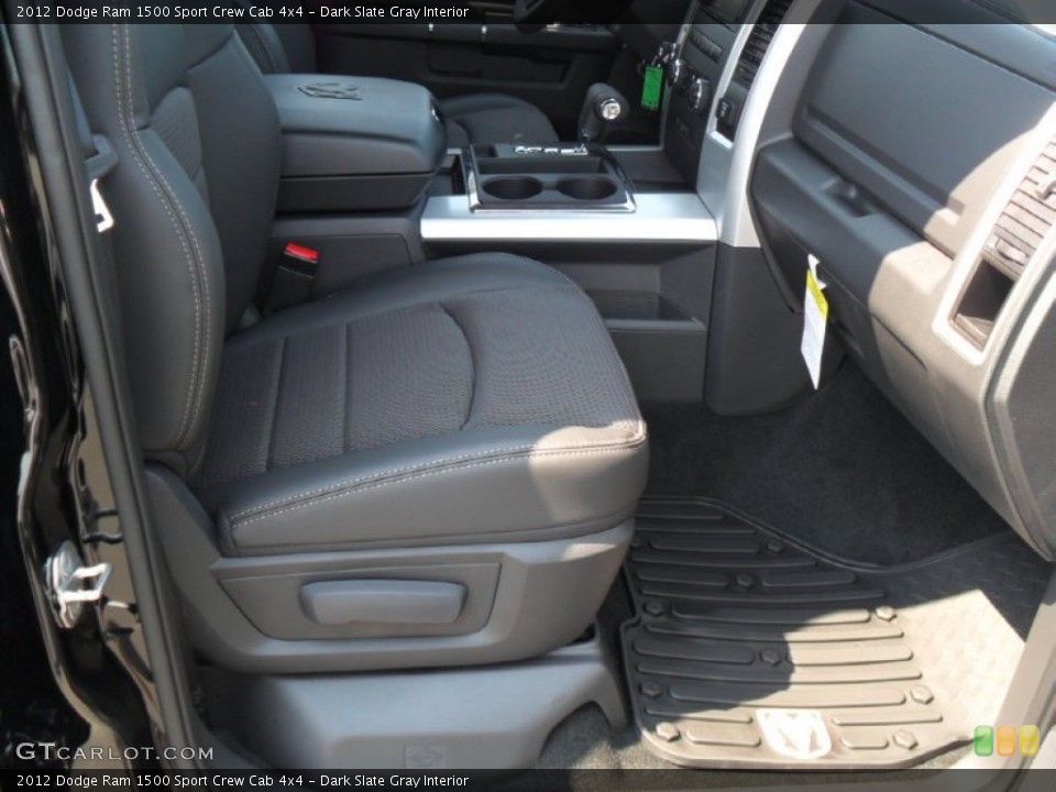 Dark Slate Gray Interior Photo for the 2012 Dodge Ram 1500 Sport Crew Cab 4x4 #53389589