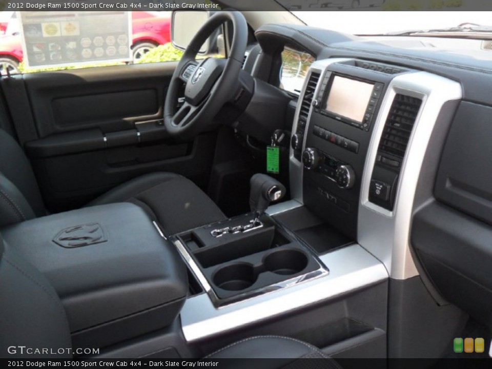 Dark Slate Gray Interior Photo for the 2012 Dodge Ram 1500 Sport Crew Cab 4x4 #53389604