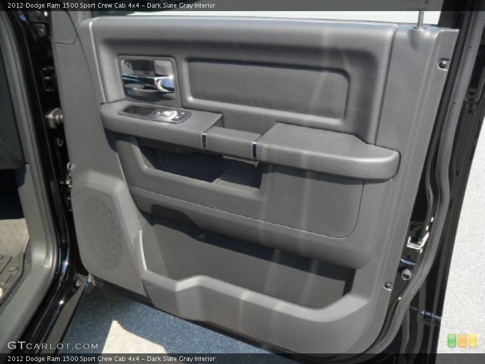 Dark Slate Gray Interior Door Panel for the 2012 Dodge Ram 1500 Sport Crew Cab 4x4 #53389619