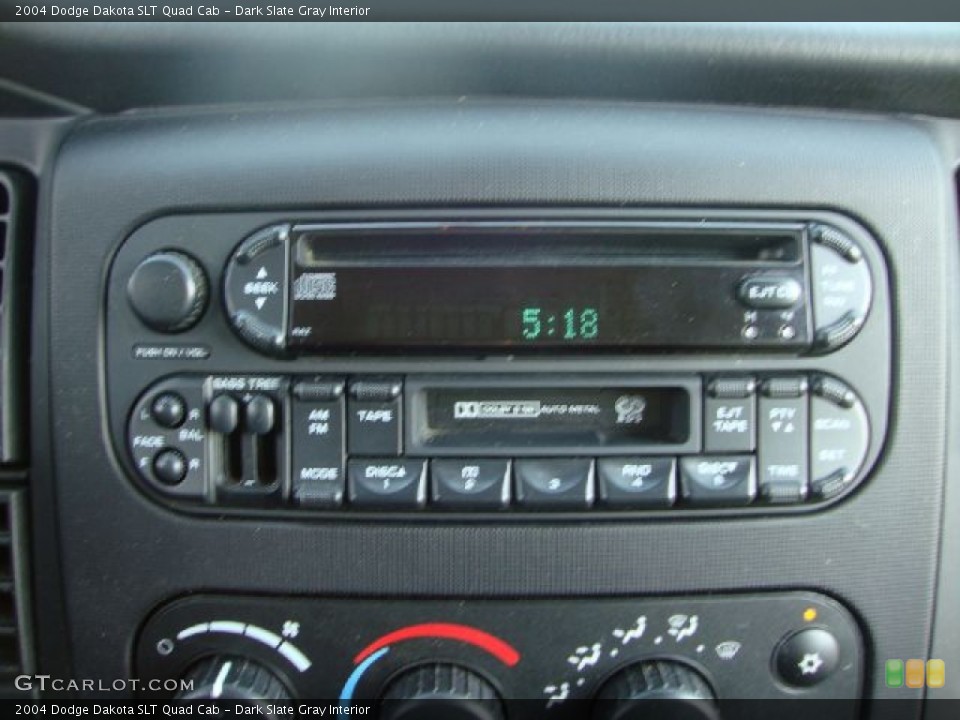 Dark Slate Gray Interior Audio System for the 2004 Dodge Dakota SLT Quad Cab #53390048