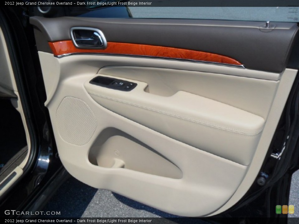 Dark Frost Beige/Light Frost Beige Interior Door Panel for the 2012 Jeep Grand Cherokee Overland #53390072