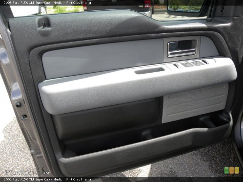 Medium Flint Grey Interior Door Panel for the 2005 Ford F150 XLT SuperCab #53390336