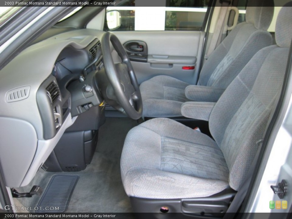 Gray Interior Photo for the 2003 Pontiac Montana  #53391122
