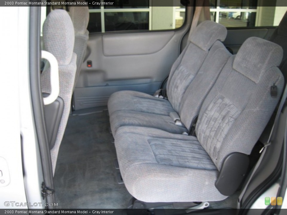 Gray Interior Photo for the 2003 Pontiac Montana  #53391166