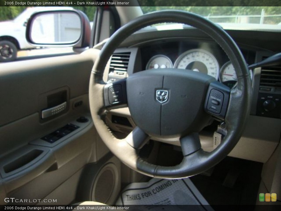 Dark Khaki/Light Khaki Interior Steering Wheel for the 2006 Dodge Durango Limited HEMI 4x4 #53392205
