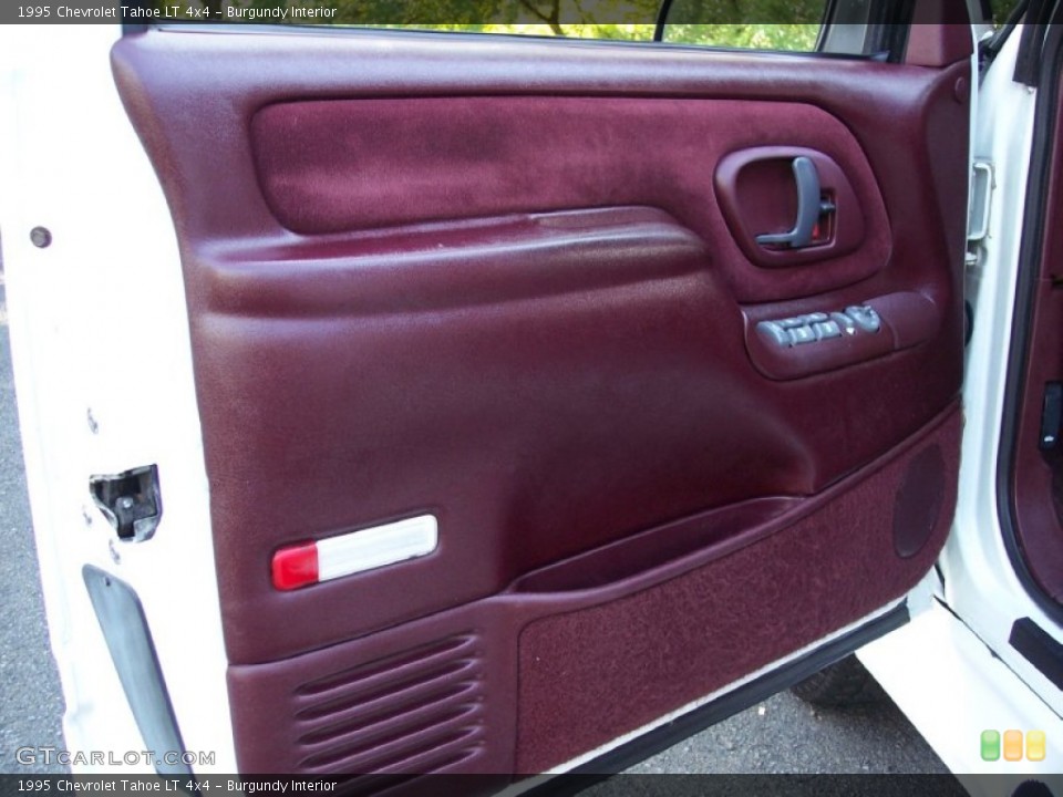 Burgundy Interior Door Panel for the 1995 Chevrolet Tahoe LT 4x4 #53393801