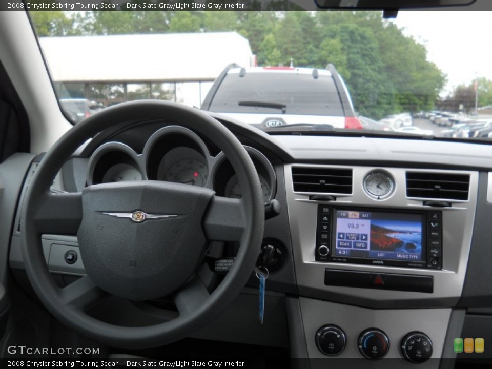 Dark Slate Gray/Light Slate Gray Interior Dashboard for the 2008 Chrysler Sebring Touring Sedan #53393834