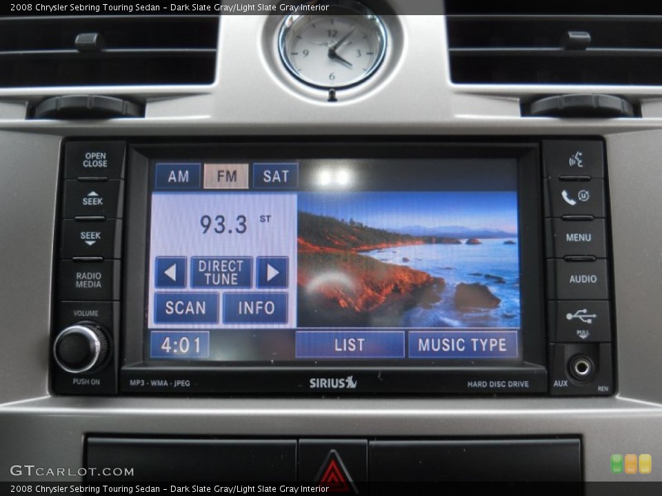 Dark Slate Gray/Light Slate Gray Interior Audio System for the 2008 Chrysler Sebring Touring Sedan #53393849