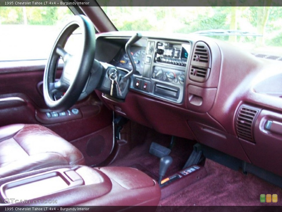 Burgundy Interior Dashboard for the 1995 Chevrolet Tahoe LT 4x4 #53393912