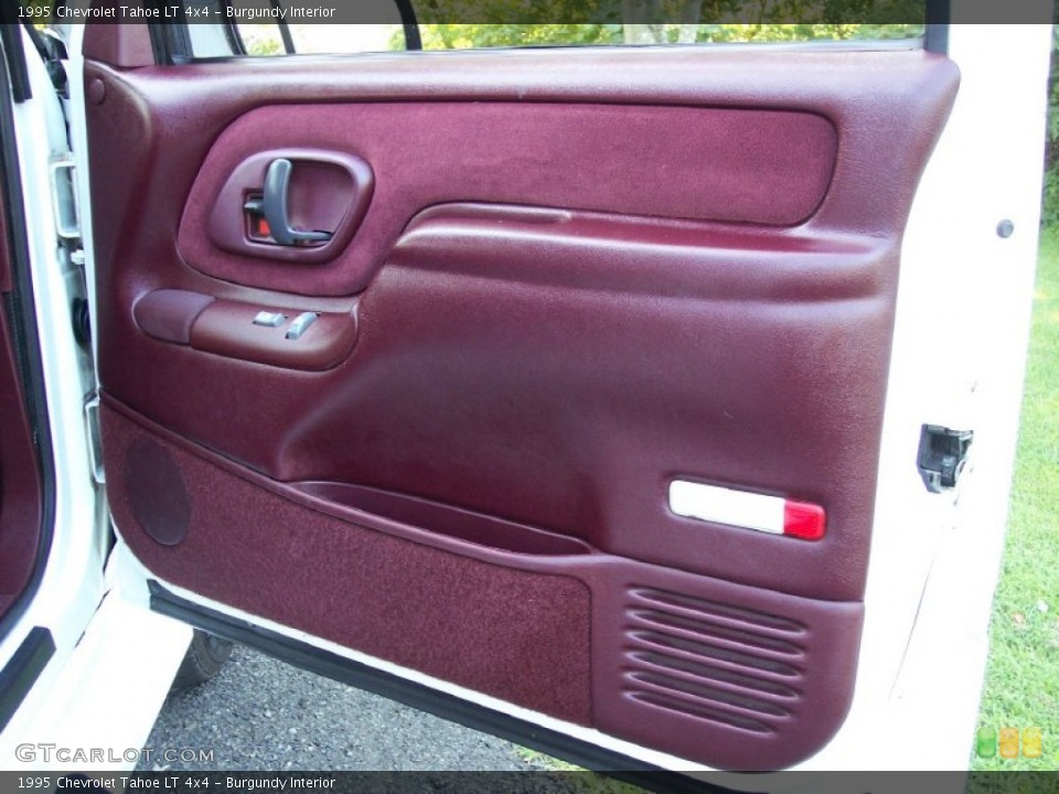 Burgundy Interior Door Panel for the 1995 Chevrolet Tahoe LT 4x4 #53393927