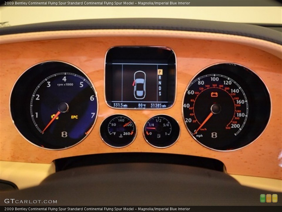 Magnolia/Imperial Blue Interior Gauges for the 2009 Bentley Continental Flying Spur  #53397683