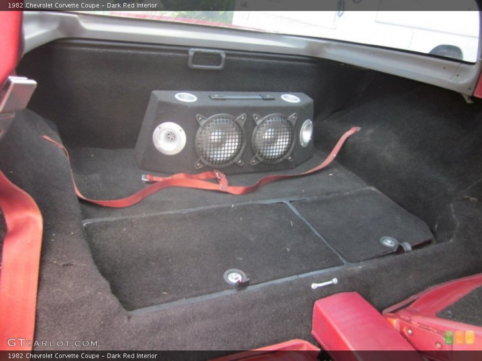 Dark Red Interior Trunk for the 1982 Chevrolet Corvette Coupe #53398628