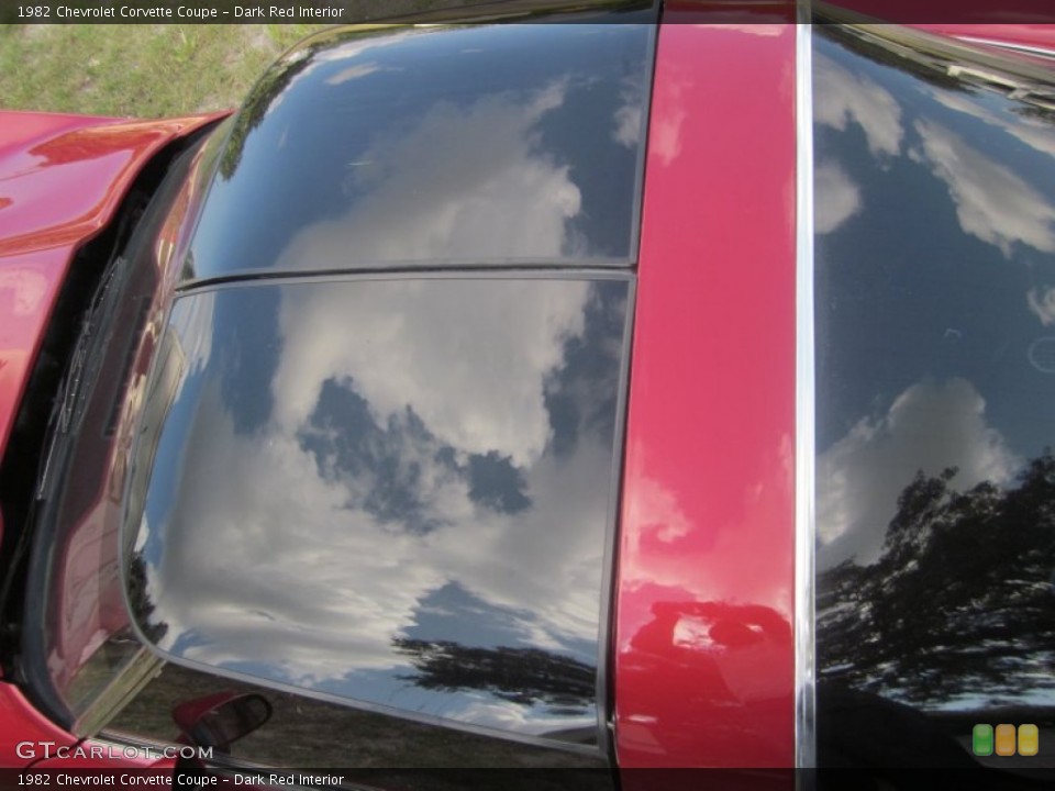 Dark Red Interior Sunroof for the 1982 Chevrolet Corvette Coupe #53398643