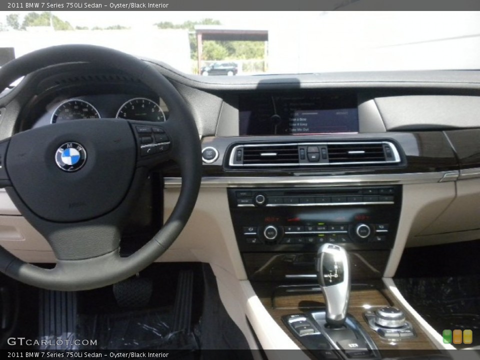 Oyster/Black Interior Dashboard for the 2011 BMW 7 Series 750Li Sedan #53398760
