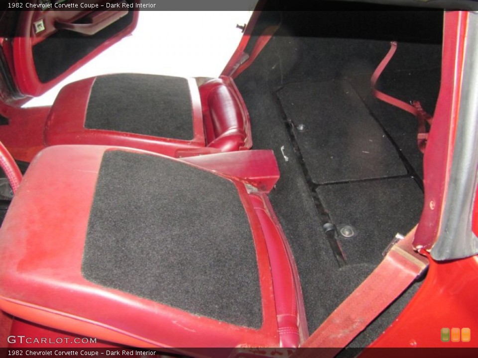 Dark Red Interior Photo for the 1982 Chevrolet Corvette Coupe #53399240