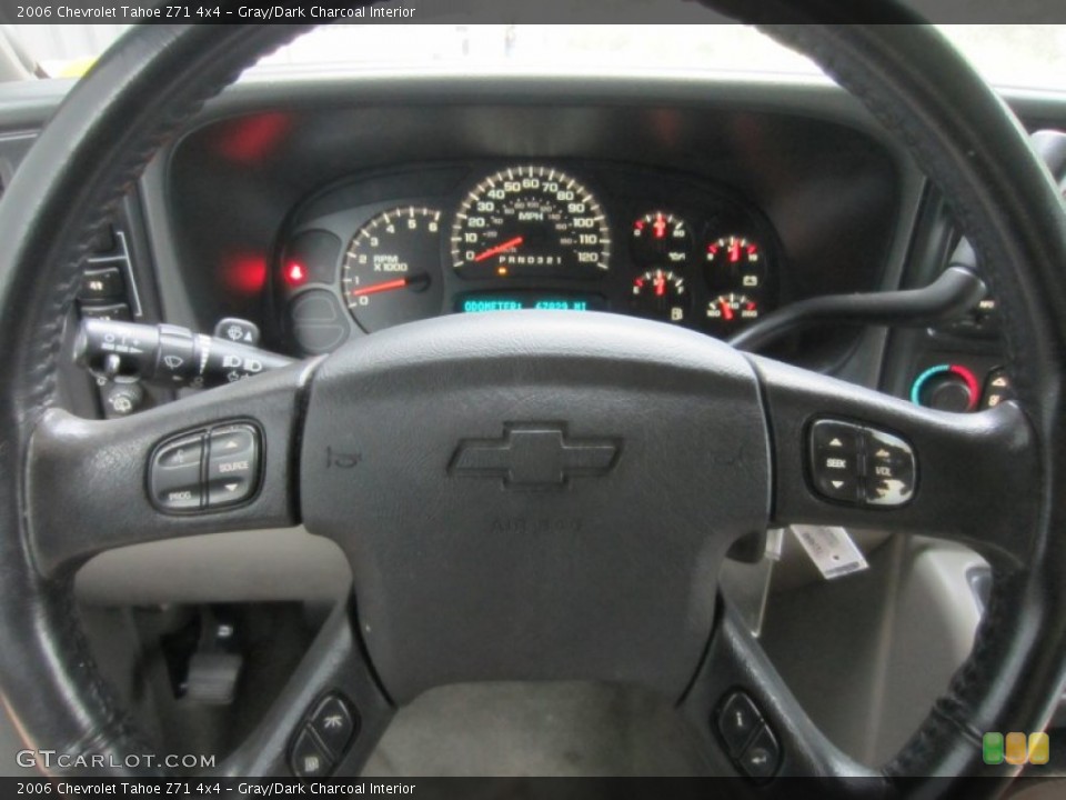 Gray/Dark Charcoal Interior Steering Wheel for the 2006 Chevrolet Tahoe Z71 4x4 #53402009