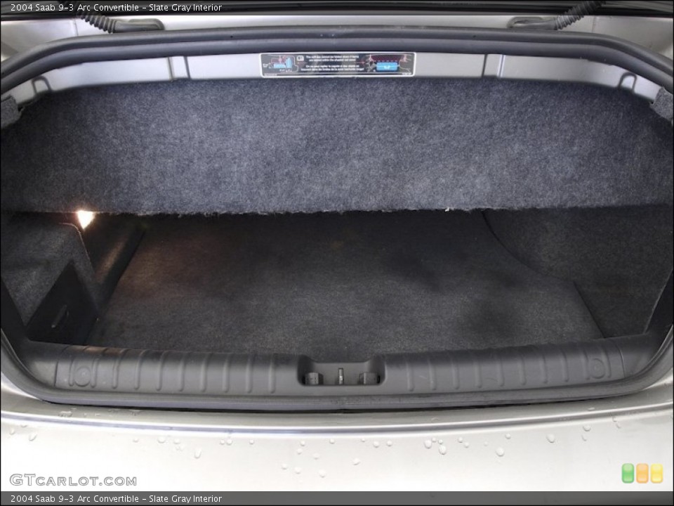 Slate Gray Interior Trunk for the 2004 Saab 9-3 Arc Convertible #53402261