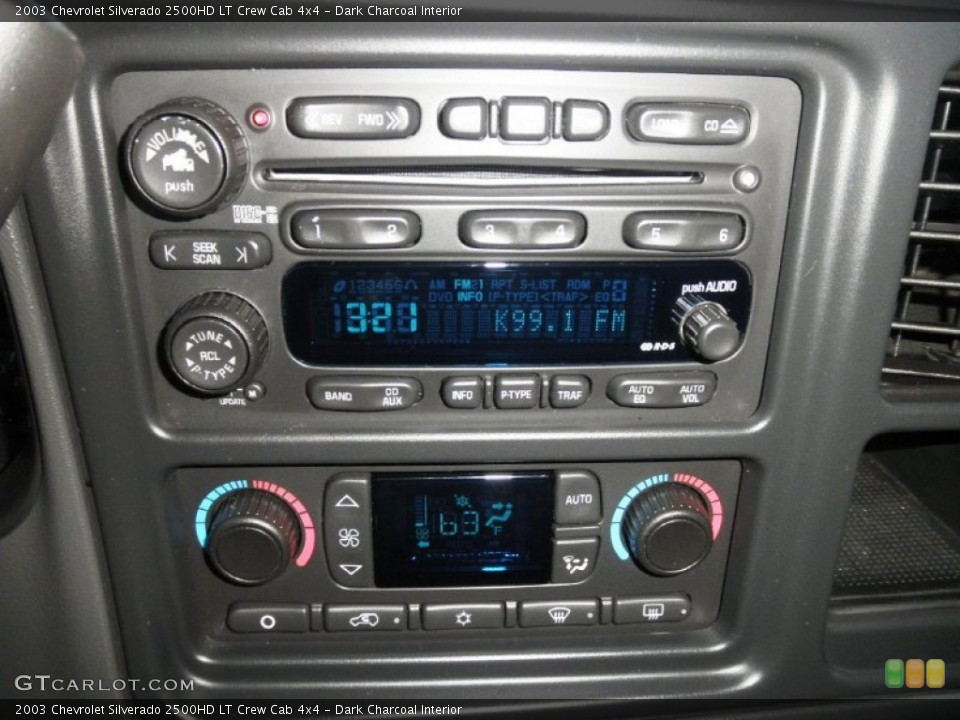 Dark Charcoal Interior Audio System for the 2003 Chevrolet Silverado 2500HD LT Crew Cab 4x4 #53402660