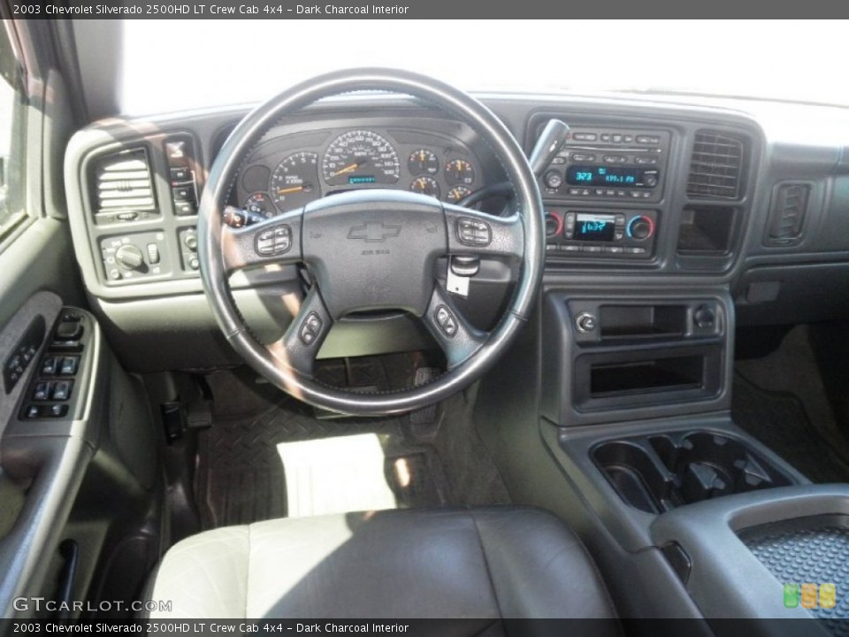 Dark Charcoal Interior Dashboard for the 2003 Chevrolet Silverado 2500HD LT Crew Cab 4x4 #53402693