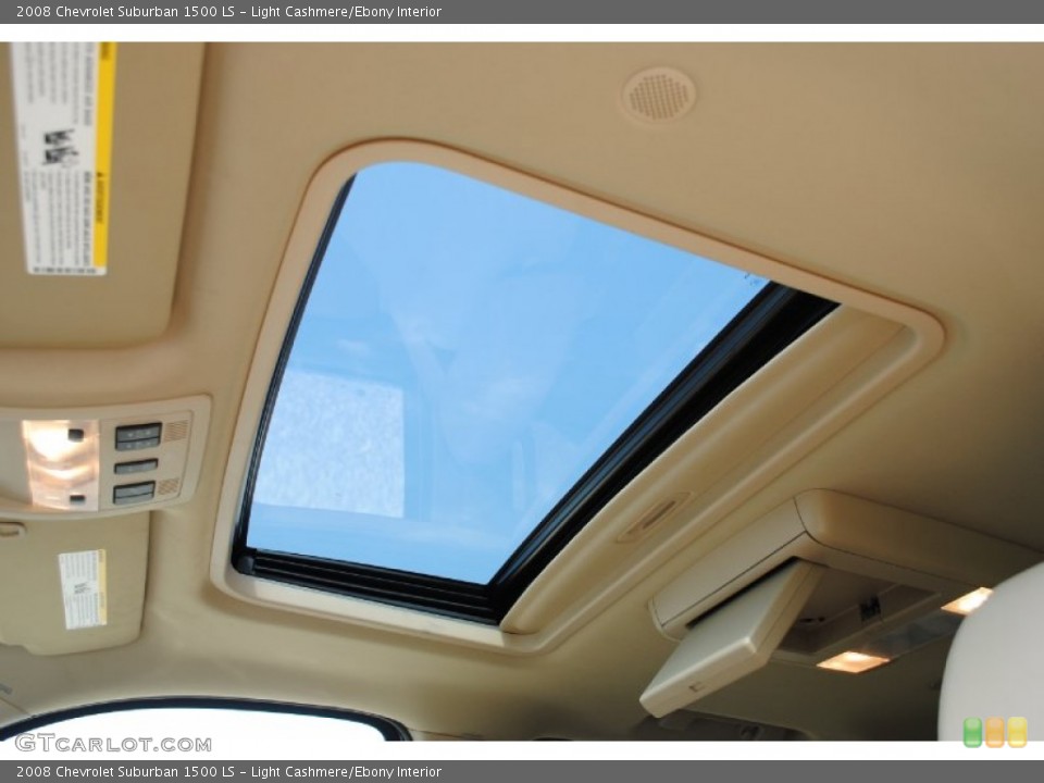 Light Cashmere/Ebony Interior Sunroof for the 2008 Chevrolet Suburban 1500 LS #53405132