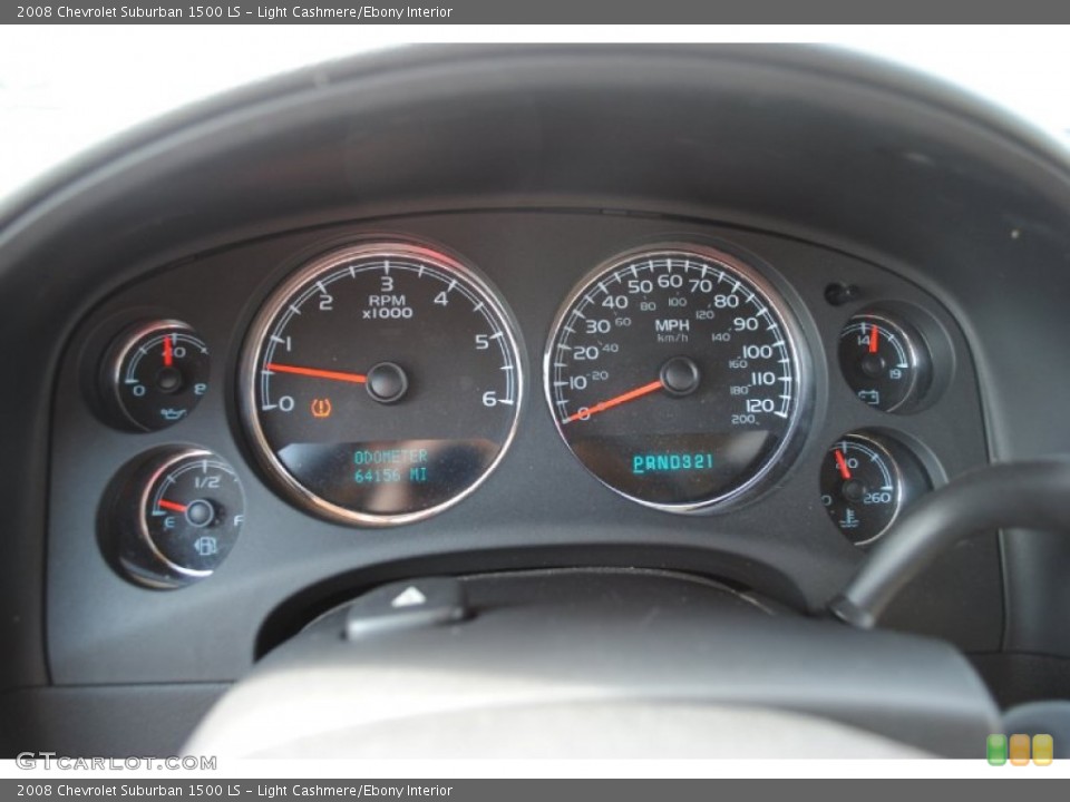 Light Cashmere/Ebony Interior Gauges for the 2008 Chevrolet Suburban 1500 LS #53405192