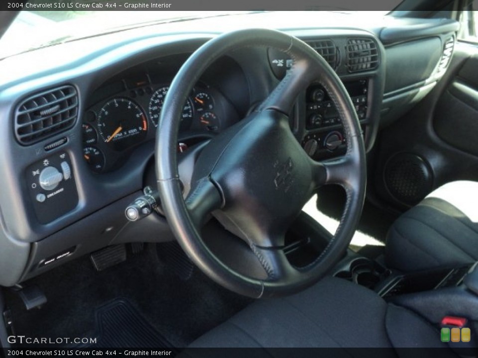 Graphite Interior Steering Wheel for the 2004 Chevrolet S10 LS Crew Cab 4x4 #53405558