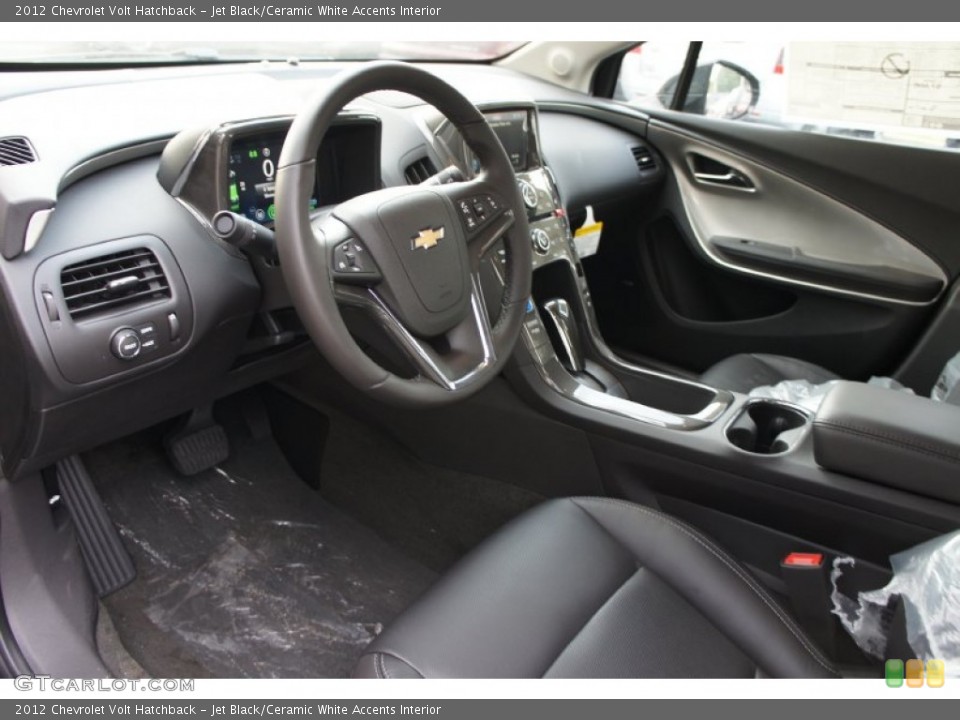 Jet Black/Ceramic White Accents Interior Photo for the 2012 Chevrolet Volt Hatchback #53406266