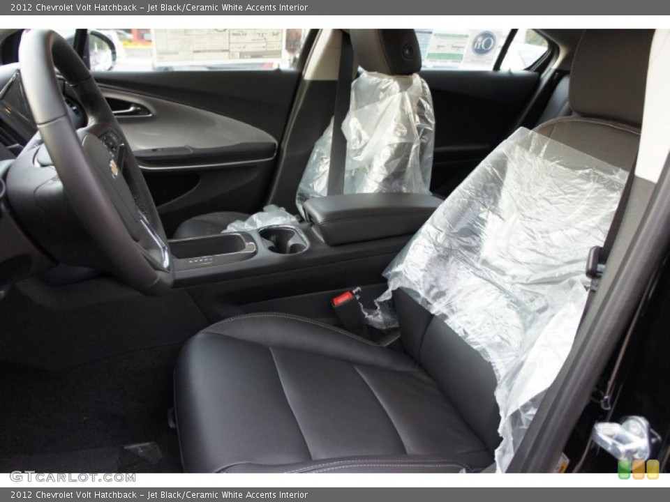 Jet Black/Ceramic White Accents Interior Photo for the 2012 Chevrolet Volt Hatchback #53406284
