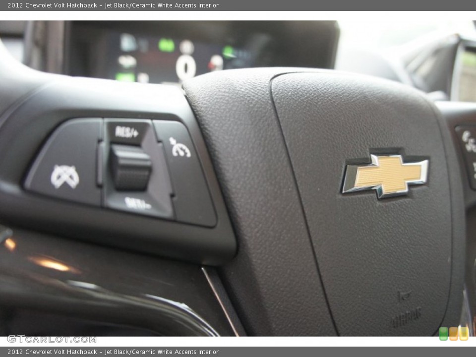 Jet Black/Ceramic White Accents Interior Controls for the 2012 Chevrolet Volt Hatchback #53406359