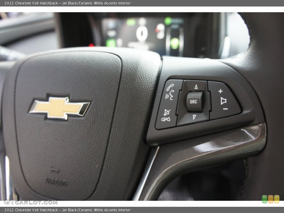 Jet Black/Ceramic White Accents Interior Controls for the 2012 Chevrolet Volt Hatchback #53406362