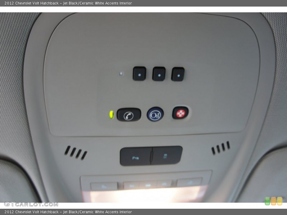 Jet Black/Ceramic White Accents Interior Controls for the 2012 Chevrolet Volt Hatchback #53406383